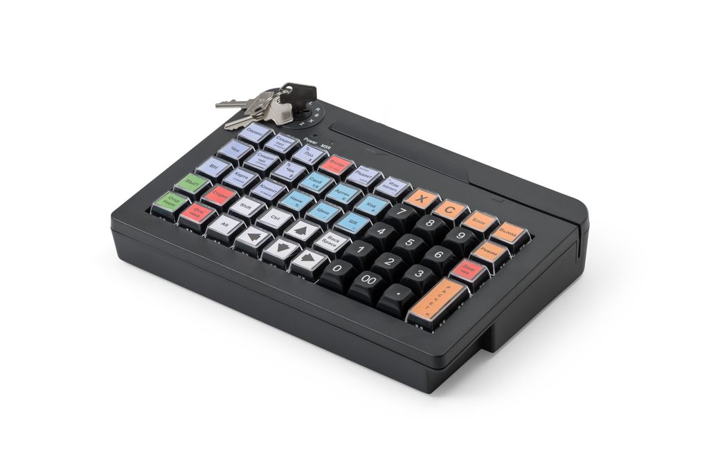 POS клавиатура АТОЛ KB-50-U (rev.2) черная c ридером магнитных карт на 1-3 дорожки